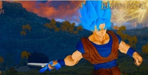 艾尔登法环超赛神蓝孙悟空替换布莱泽套MOD v1.49 艾尔登法环超赛神蓝孙悟空替换布莱泽套MOD v1.49