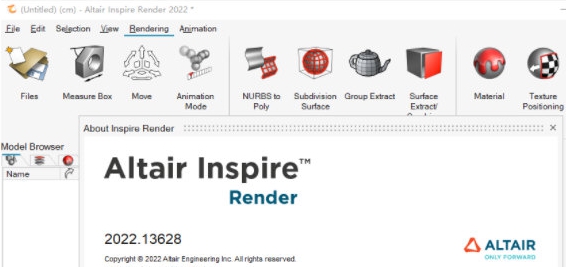 Altair Inspire Render v1.46