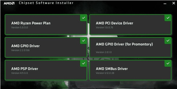 Ryzen芯片组驱动 v4.08.09.2341 Ryzen芯片组驱动 v4.08.09.2341
