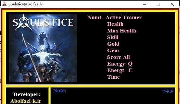 Soulstice9项修改器 v1.41 Soulstice9项修改器 v1.41