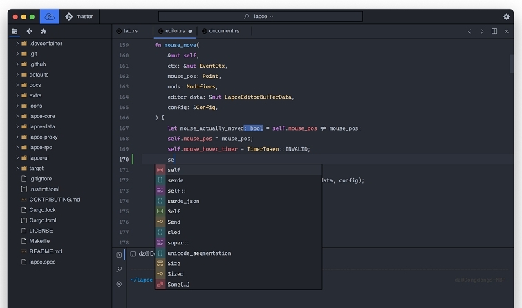 Lapce代码编辑器 v0.2.3 Lapce代码编辑器 v0.2.3