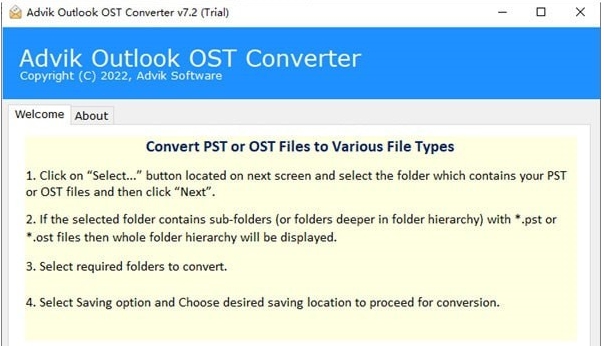 Advik Outlook OST Converter v7.6 Advik Outlook OST Converter v7.6
