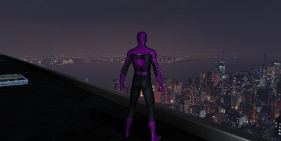 漫威蜘蛛侠重制版紫色和黑色raimi套装MOD v1.36