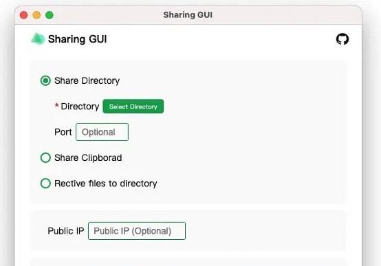 Sharing GUI v1.4 Sharing GUI v1.4