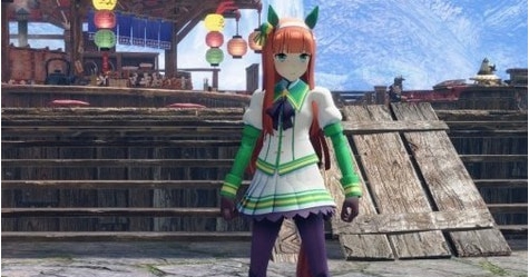 怪物猎人崛起曙光赛马娘无声铃鹿毒妖鸟套装MOD v1.38