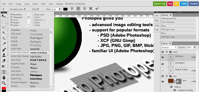 Photopea网页版PS插件 v3.1.6 Photopea网页版PS插件 v3.1.6