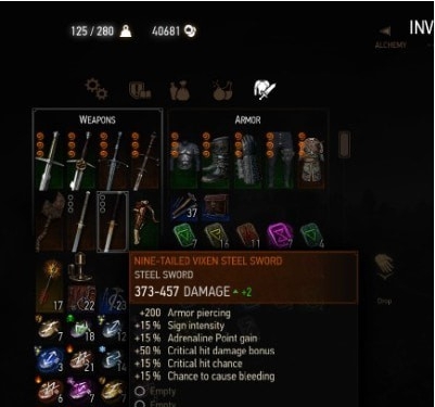 巫师3次世代版九尾狐女剑伤害随等级提升MOD v1.22 巫师3次世代版九尾狐女剑伤害随等级提升MOD v1.22