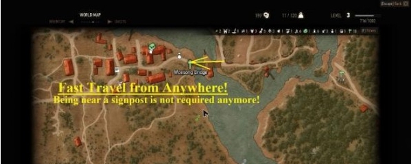 巫师3次世代版任意地点进行快速旅行MOD v3.24 巫师3次世代版任意地点进行快速旅行MOD v3.24