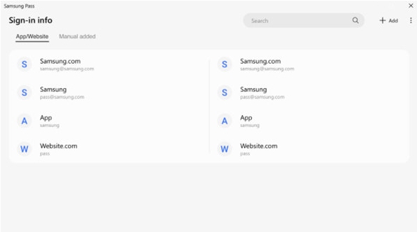 Samsung Pass v(v1.1