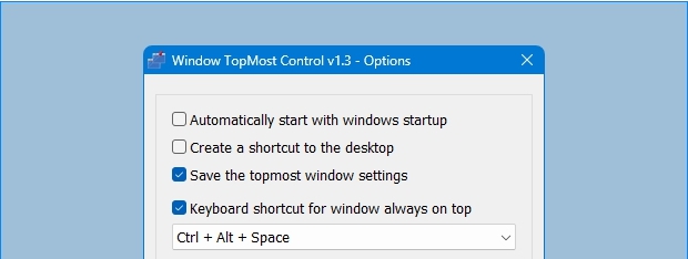 窗口置顶工具Window TopMost Control v1.7 窗口置顶工具Window TopMost Control v1.7