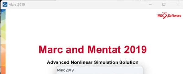 MSC Marc v2019(v1.0 MSC Marc v2019(v1.0