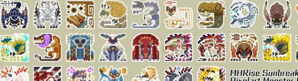 怪物猎人崛起Pixelart怪物图标MOD v2.73 怪物猎人崛起Pixelart怪物图标MOD v2.73