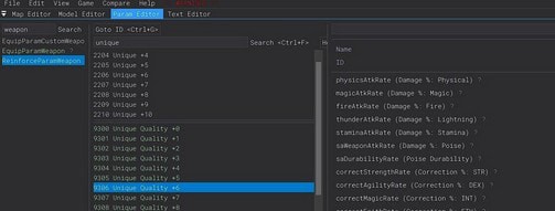 艾尔登法环为独特的武器关联使用增强参数修改资源MOD v2.2 艾尔登法环为独特的武器关联使用增强参数修改资源MOD v2.2