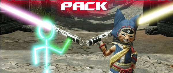 怪物猎人崛起曙光艾露猫光剑武器MOD v3.22