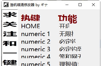 渔帆暗涌修改器 v32/67 渔帆暗涌修改器 v32/67