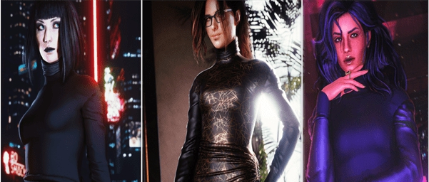 赛博朋克2077时尚系带连体衣MOD v2.30