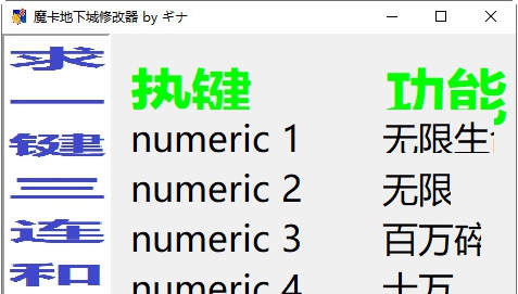 魔卡地下城修改器 v32/66 魔卡地下城修改器 v32/66