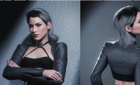 赛博朋克2077女性时尚皮裙MOD v3.2