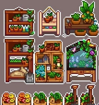 星露谷物语Himetarts and Wildflour的温室家具MOD v1.70 星露谷物语Himetarts and Wildflour的温室家具MOD v1.70