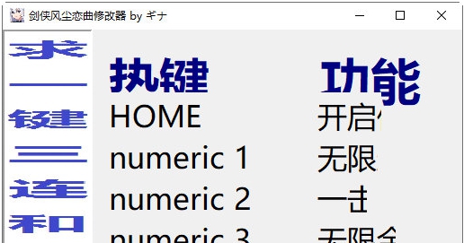 剑侠风尘恋曲修改器 v32/66 剑侠风尘恋曲修改器 v32/66