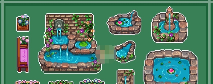 星露谷物语Himetarts和Wildflour的童话喷泉家具MOD v1.54 星露谷物语Himetarts和Wildflour的童话喷泉家具MOD v1.54