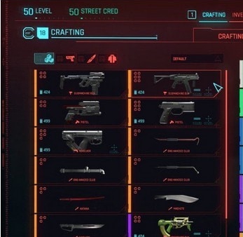 赛博朋克2077显示制作和升级的物品等级MOD v3.18