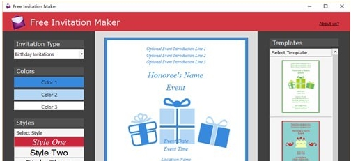 Free Invitation Maker v1.1.9.11 Free Invitation Maker v1.1.9.11