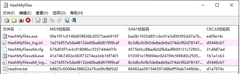 HashMyFiles文件哈希值验证工具 v2.46 HashMyFiles文件哈希值验证工具 v2.46