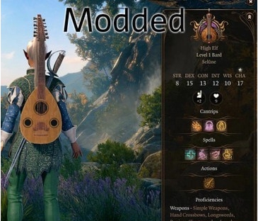 博德之门3小型鲁特琴MOD v1.83 博德之门3小型鲁特琴MOD v1.83