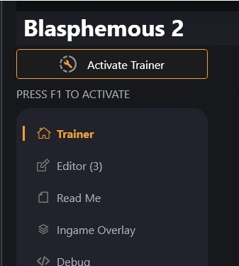 神之亵渎2八项修改器 v1.87 神之亵渎2八项修改器 v1.87