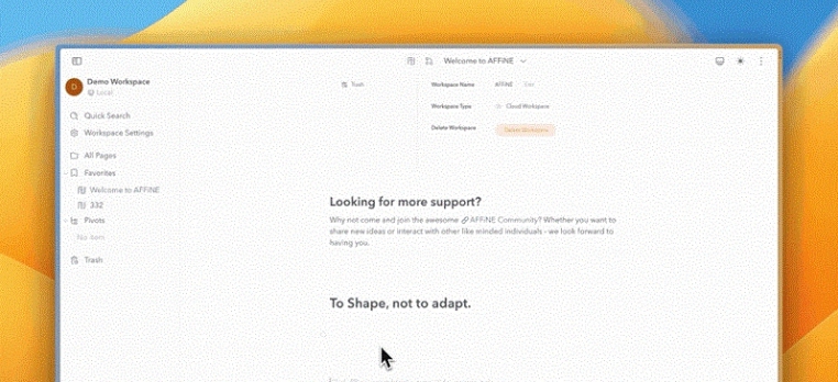 AFFiNE知识管理 v0.8.4 AFFiNE知识管理 v0.8.4