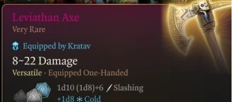 博德之门3利维坦之斧战神武器MOD v1.51 博德之门3利维坦之斧战神武器MOD v1.51