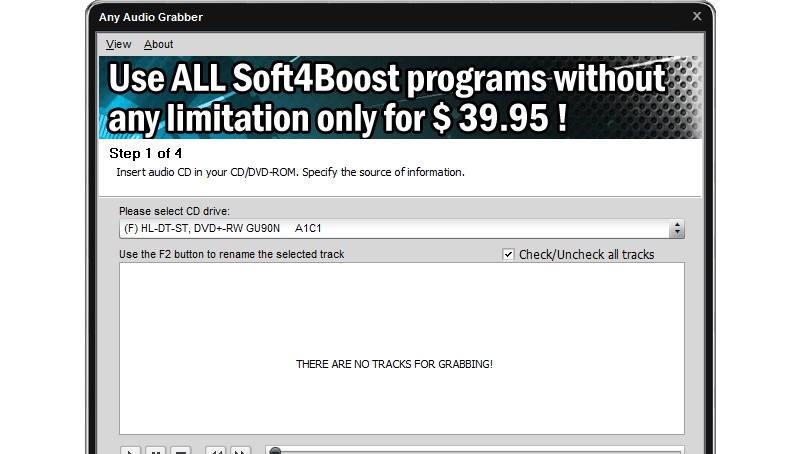 Soft4BoostAnyAudioGrabber v9.4.3.253 Soft4BoostAnyAudioGrabber v9.4.3.253