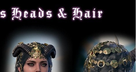 博德之门3Lazy的头部预设和头发MOD v1.17 博德之门3Lazy的头部预设和头发MOD v1.17