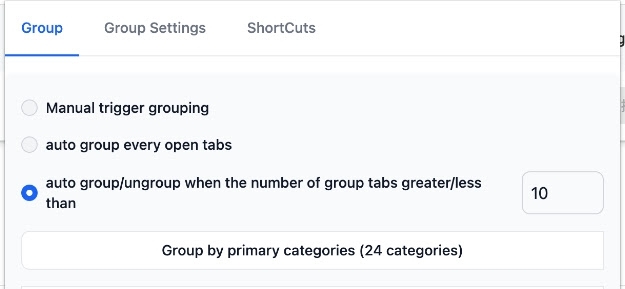 浏览器标签自动分组插件 v0.4 浏览器标签自动分组插件 v0.4