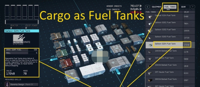 星空作为燃料箱的货物MOD v3.72 星空作为燃料箱的货物MOD v3.72