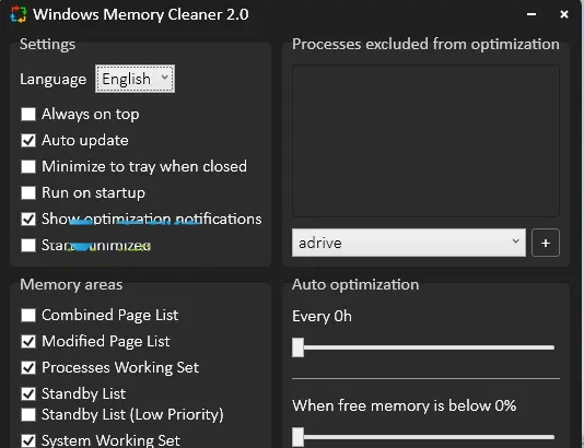 WindowsMemoryCleaner汉化 v2.5.0.3 WindowsMemoryCleaner汉化 v2.5.0.3