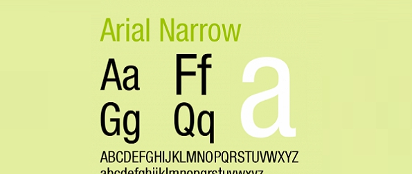 arial narrow字体 v2.40 arial narrow字体 v2.40