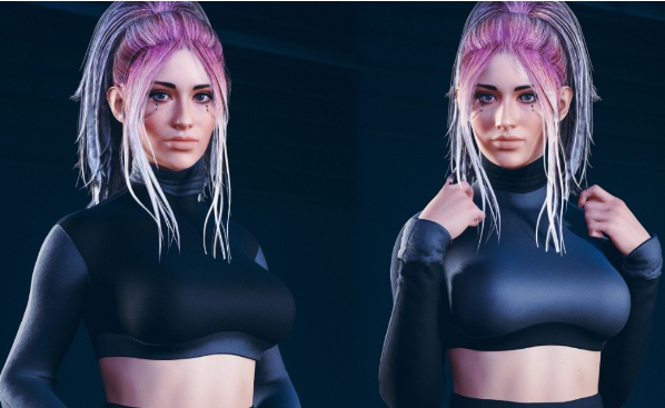 赛博朋克2077Hyst冬季高领毛衣MOD v2.91