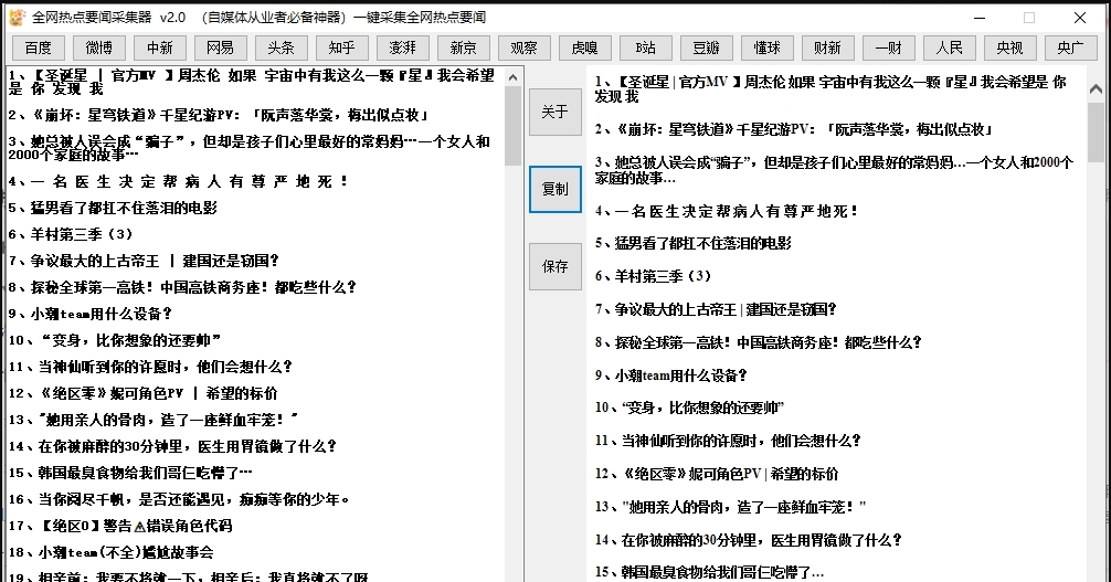 全网热点要闻采集器 v2.2 全网热点要闻采集器 v2.2