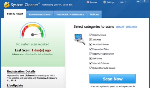 SystemCleaner v7.7.40.802