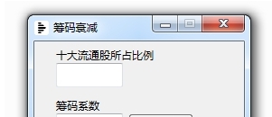 筹码系数计算小程序 v0.0.0.8 筹码系数计算小程序 v0.0.0.8