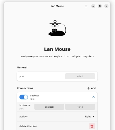 Lan Mouse键鼠共享 v0.7.3