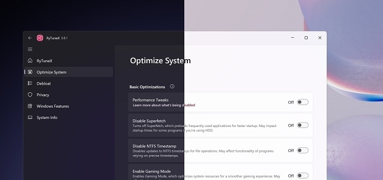 RyTuneX v0.8.3 RyTuneX v0.8.3