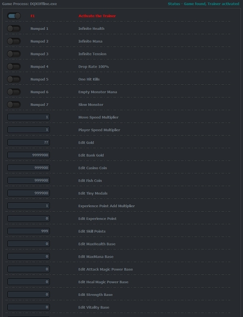 勇者斗恶龙10离线版修改器 v1.34 勇者斗恶龙10离线版修改器 v1.34