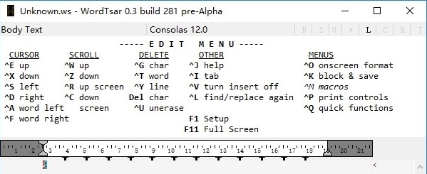 WordStar v3.1 WordStar v3.1