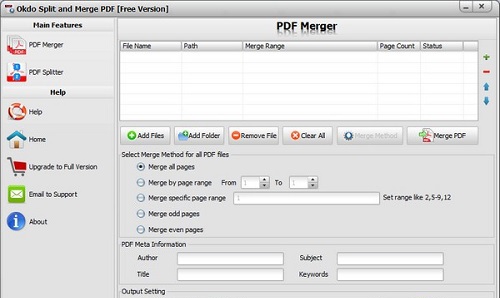 Okdo SPDFplit and Merge  v2.7 Okdo SPDFplit and Merge  v2.7