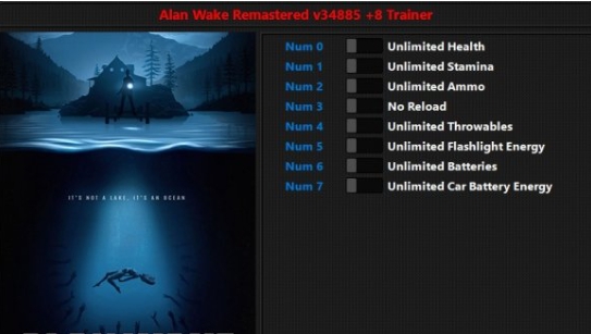 心灵杀手重制版八项修改器 v1.6 心灵杀手重制版八项修改器 v1.6