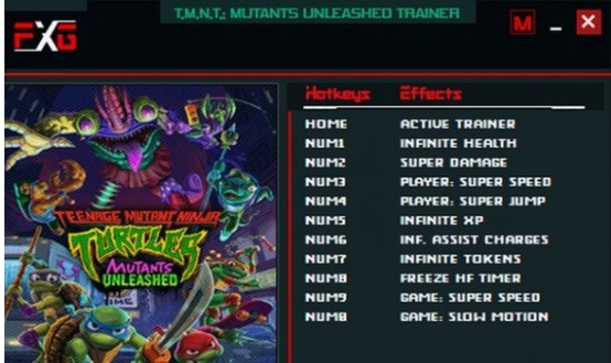 忍者神龟变种释放十项修改器 v1.55 忍者神龟变种释放十项修改器 v1.55