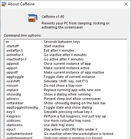 Caffeine v1.90